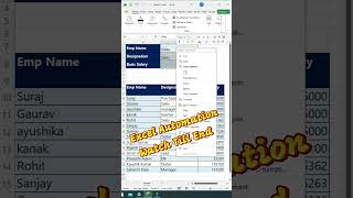 Excel Automation Using Macro in Advance Excel | Save Time with VBA Macro 🚀 #Shorts #exceltips