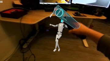 Modbox AR 4 - playing catch with a NPC, and trying out a virtual RC car