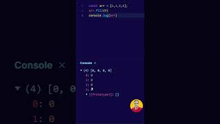 Fill method in JavaScript #shorts #viralvideo #reactjs #javascriptcoding #javascript