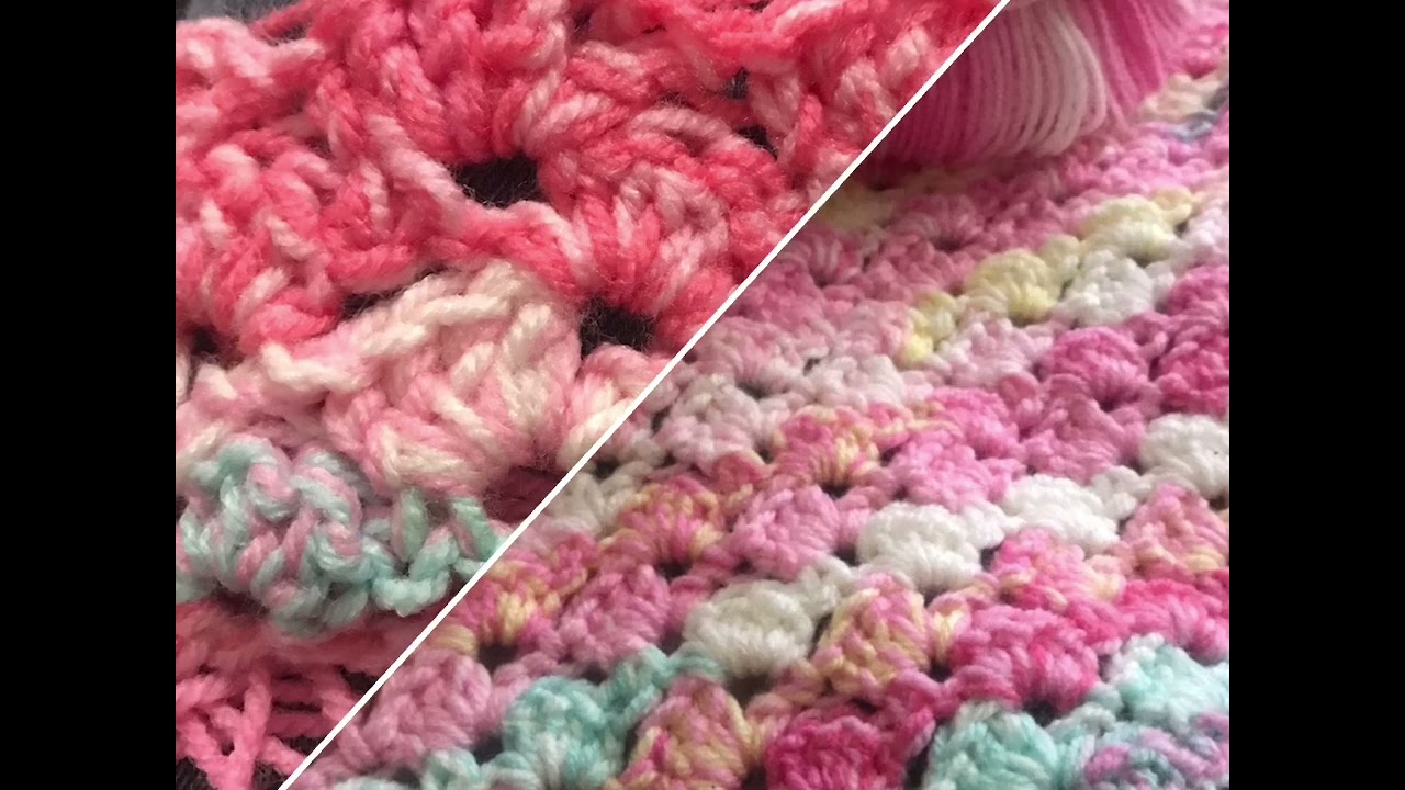 Drunken granny stitch baby blanket YouTube