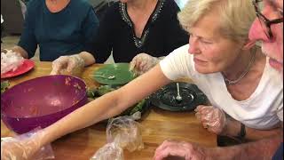 Cooking class: stuffed grape leaves (Armenian dolma)