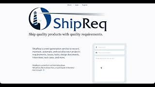 ShipReq Demo: intro