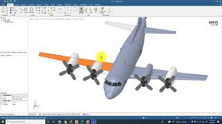 Determining reference area for complete aircraft in ANSYS Spaceclaim - Part 3 : Example P3C Orien