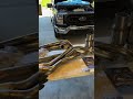 Ford F-150 5.0. Coyote Long Tube Headers before and after #mechanic #exhaust #diy #ford #f150
