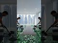 Transformed gym floor into a giant digital counter#timelapse #relaxing #shorts #gym #interiordesign