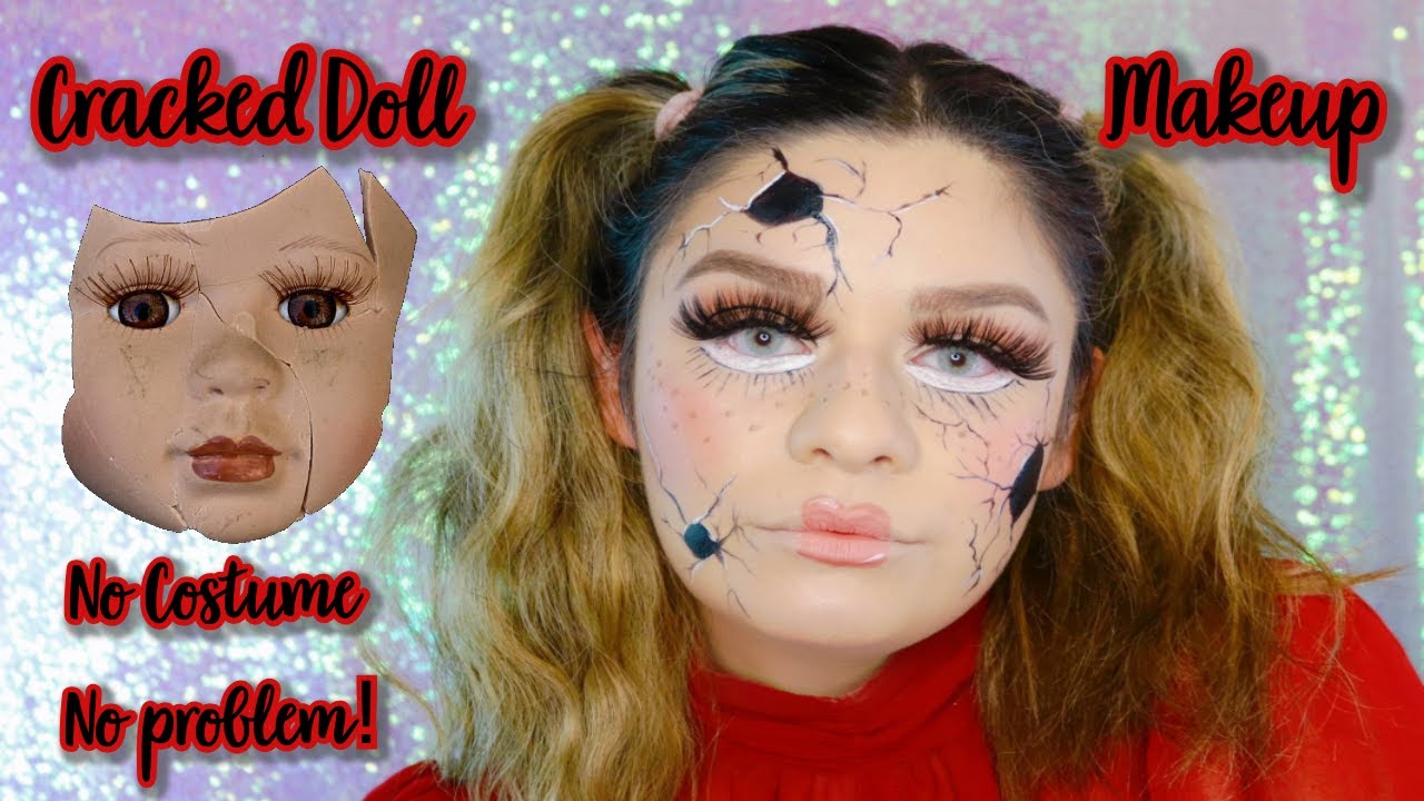 Cracked Doll Halloween Makeup Tutorial 2020 Halloween No Costume Ideas ...
