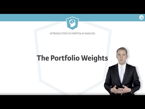 R tutorial: The Portfolio Weights