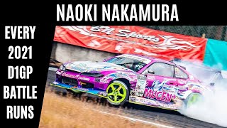 Naoki NAKAMURA - Every 2021 D1GP Battle Runs (Ranked 1)