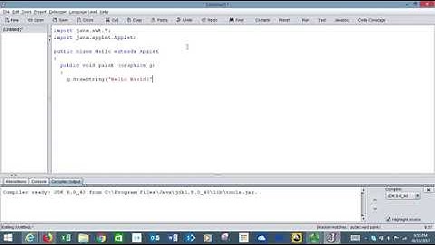 First program in DrJava