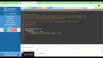Program Bahasa C Menghitung Keliling Lingkaran Jika Luasnya Diketahui Menggunakan Fungsi