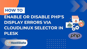 How to Enable or Disable PHP