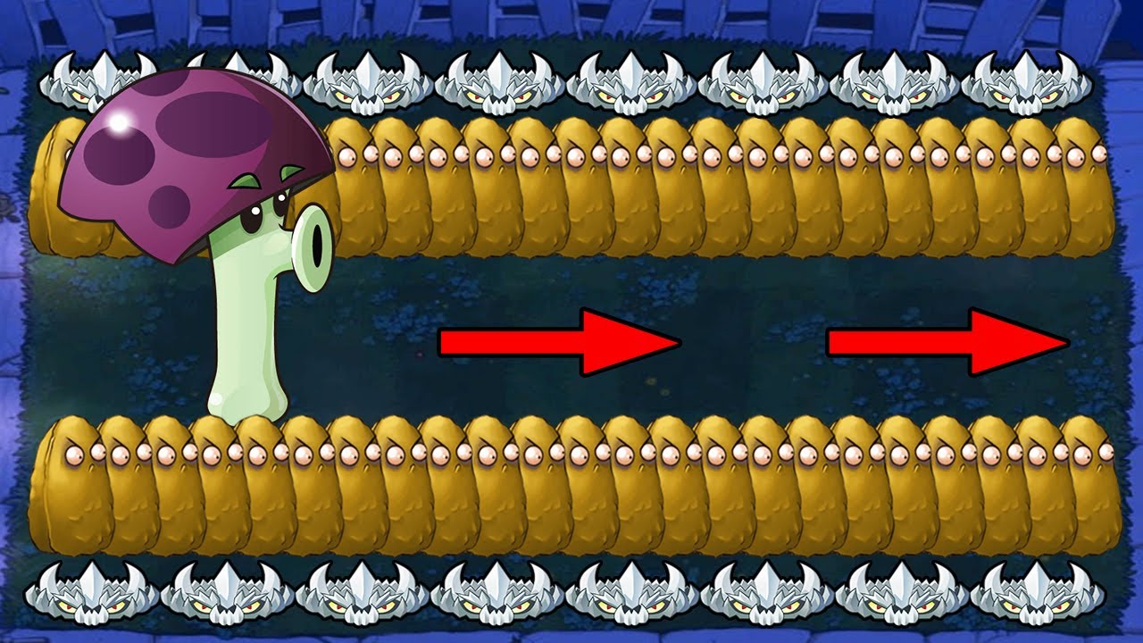 99 Scaredy shroom Vs Gargantuar Vs Dr. Zomboss - Plants vs Zombies Hack ...