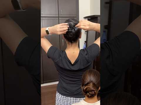 Easy Hair Bun #shorts #hairstyle #hairstyles #hairbun