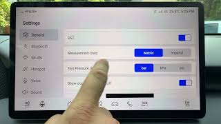 MG S5 EV – How to Change Units