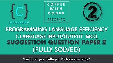 TCS NINJA | C/C++ Input/Output MCQ Suggestion Questions: PART 2 with Full Solution