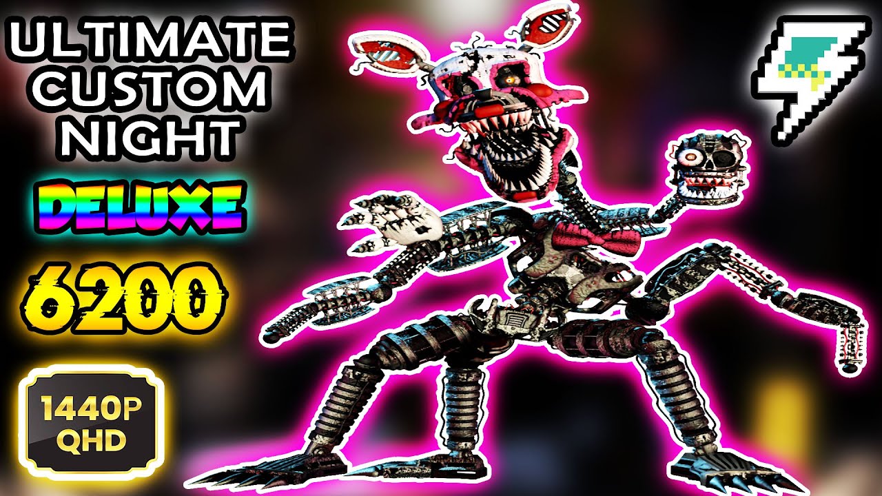 FNaF: Ultimate Custom Night Deluxe - 100% Walkthrough Gameplay - 31/20 ...