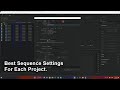 Part 3. Creating A Sequence With The Right Settings