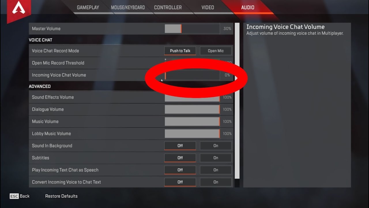 How To Permanently Mute Disable Voice Chat In Apex Legends Youtube