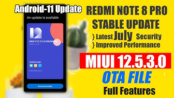 Redmi Note 8 Pro MIUI 12.5.3.0 New Update 😍😍  | Android 11 Update | How to Update | Full Changelog