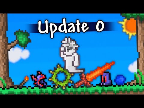 Playing HARDCORE Terraria on the oldest version!