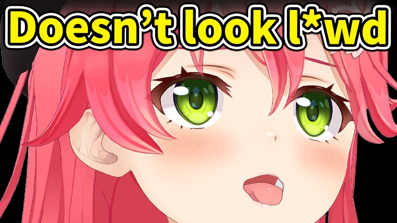 Miko sticks out her tongue, but doesn't look l*wd at all【Hololive/Eng sub】