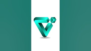 Make 3D triangle logo design in| #coreldraw #shorts #viral