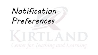 Notification Preferences