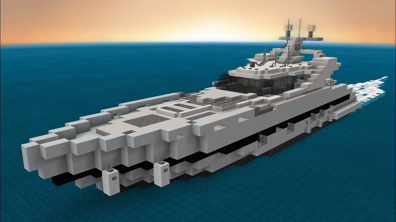 minecraft yacht schematic