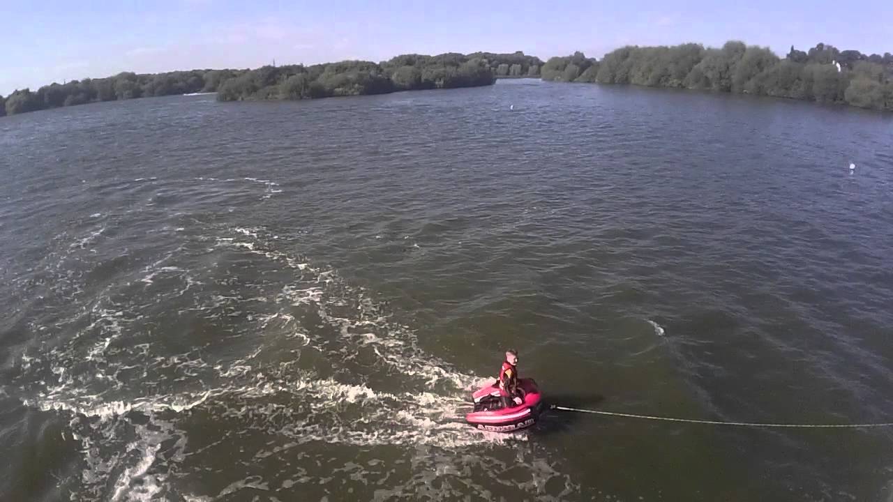 DJI Phantom filming jet ski Kingsbury water park jet ski centre YouTube