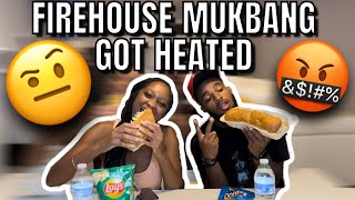 MUKBANG TURNS INTO A HEATED ARGUMENT 😭 | FT. FIREHOUSE SUBS