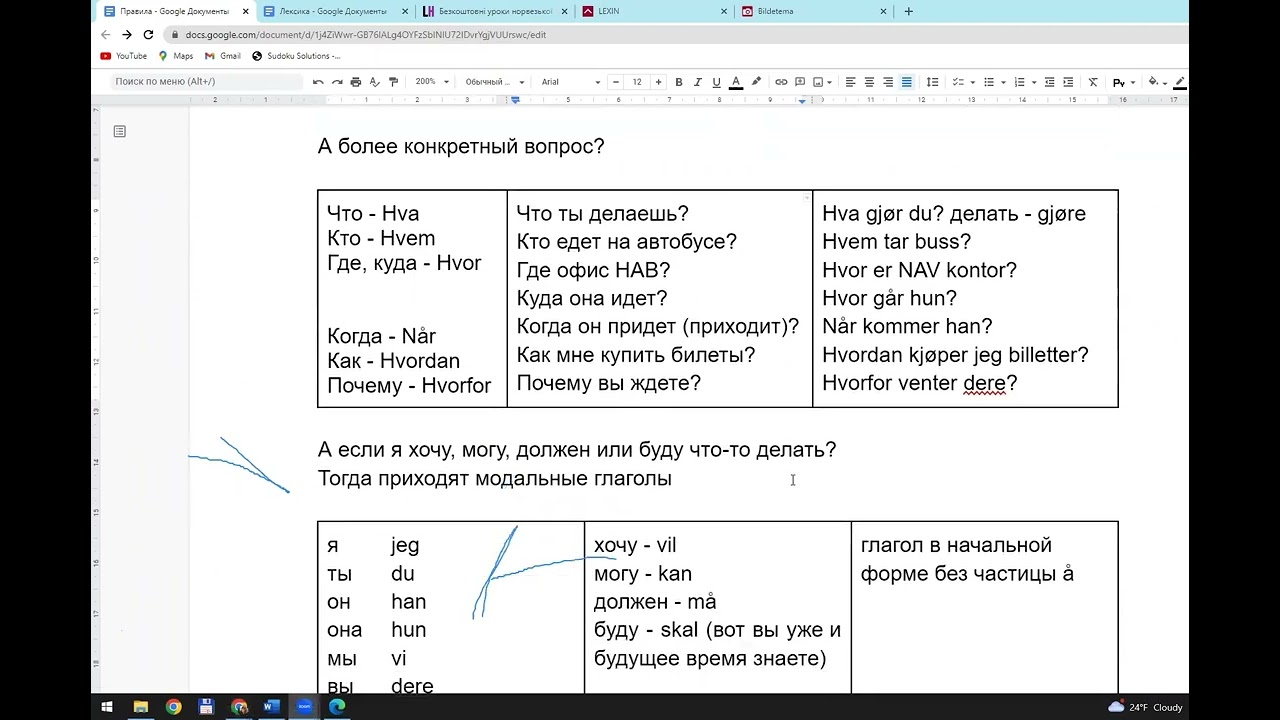 Уроки Норвежского языка для начинающих 😊