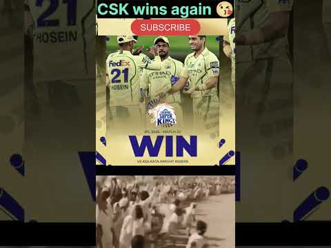 CSK wins again against kkr IPL points table #viral #viralyoutubeshorts #cricket #youtubeshorts