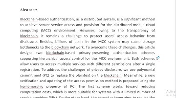 Blockchain Based Privacy Preserving Authentication With Hierarchical Access Control Using Polynomial