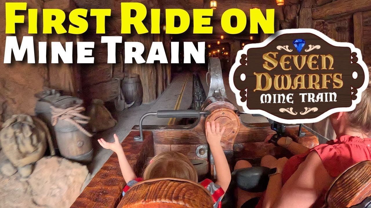 Disney World Roller Coaster POV: Seven Dwarfs Mine Train! All Smiles to See Snow White at the End!