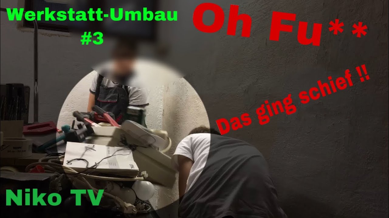 Verdammt, das hätte nicht sein müssen! - Werkstatt streichen!! | Werkstatt – Umbau #3 | Niko TV