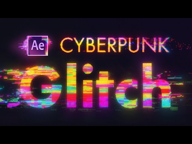 cyberpunk glitch transitions in after effects animation tutorial
