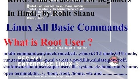 Linux Basic Commands in hindi | All Basic Commands| by Rohit shanu