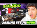my NEW $10,000 GAMING SETUP and ROOM TOUR