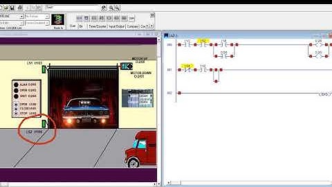 Simulación de arranque y paro LOGIXPRO