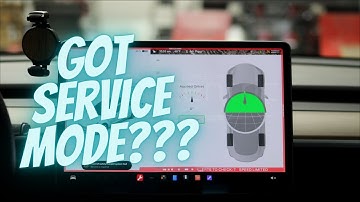 How to enable Tesla service mode and reset the steering angle sensor