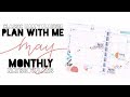 Plan With Me - May Monthly - Classic Happy Planner