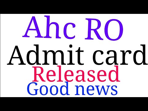 Allahabad high court review officer admit card // Ahc RO admit card // ro exam date2019