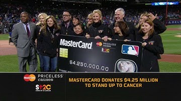 WS2015 Gm3: MasterCard presents donation to SU2C
