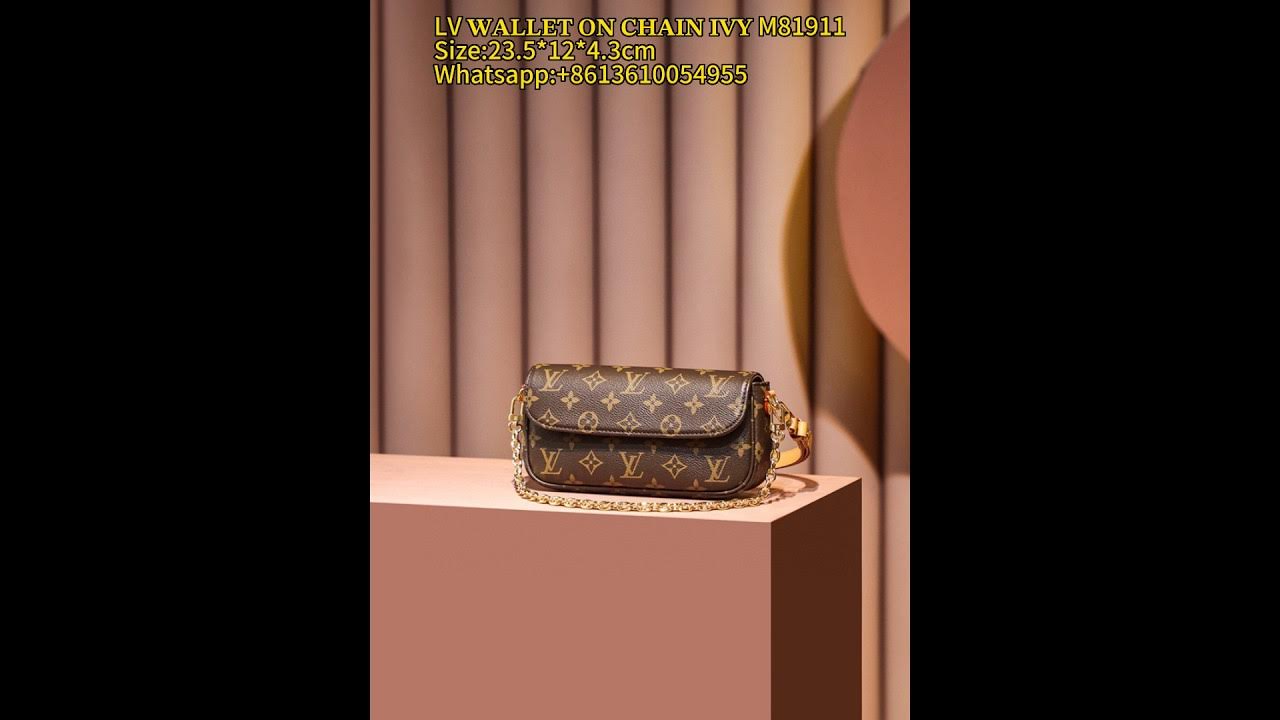 M81911 Louis Vuitton Monogram Wallet On Chain Ivy Bag