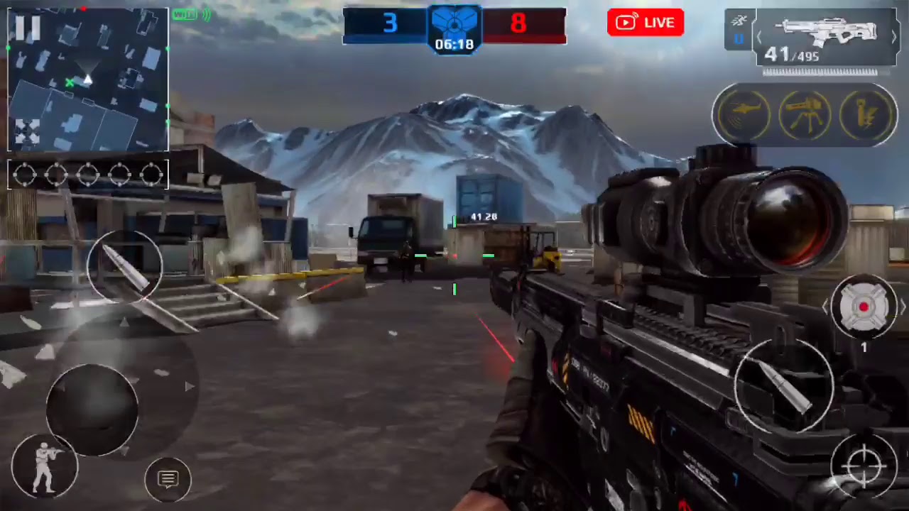 Modern combat team battle