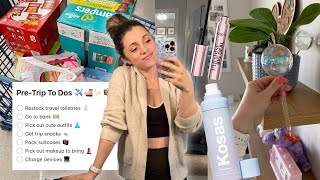 VLOG: What I'm packing, toiletry & snack shopping, trying new makeup 🧳✈️🚢