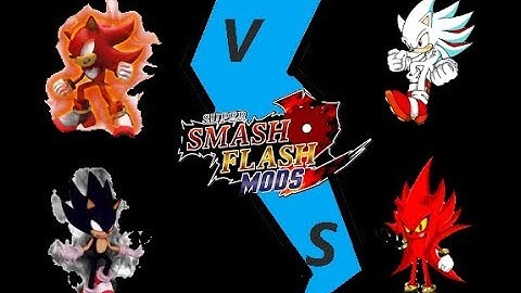 SSF2 MODS: Dark Sonic and Chaos Shadow vs Hyper Shadic and Hyper Perfect Nazo