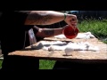 EGG TANNING A RABBIT HIDE (NO DRUMS)