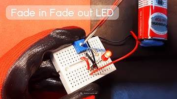 Fade in Fade out LED Dimmer circuit With bc547 Transistor | Simple electronics projects for beginner