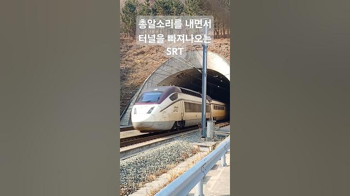 터널을 빠져나오면서 총알소리를 내는 SRT #기차여행 #train #railway